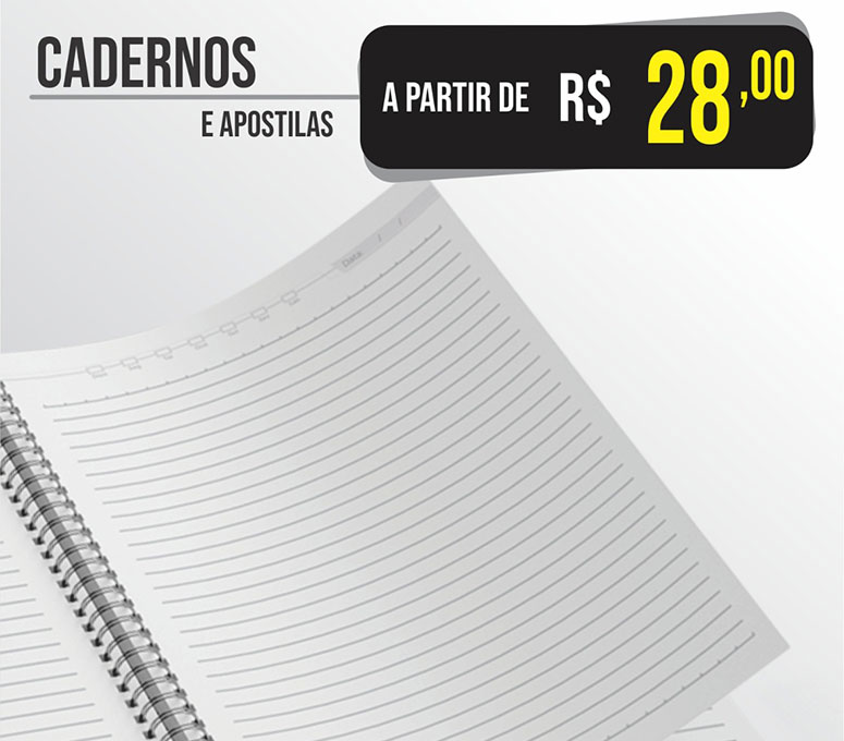 Gráfica 360 Graus - impressão de cadernos